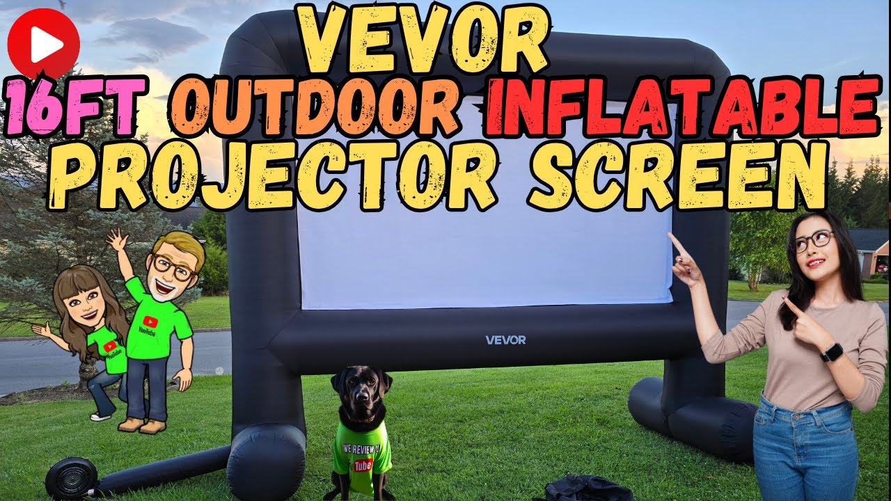 VEVOR  Inflatable Movie Screen Outdoor, Inflatable Projector Screen with Portable Storage Bag