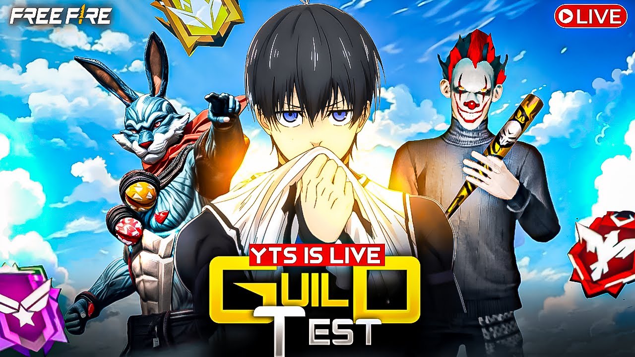 LIVE 🔴1 Vs 6 Custom Guild Test | Free Fire Live Stream 🚀 #freefire