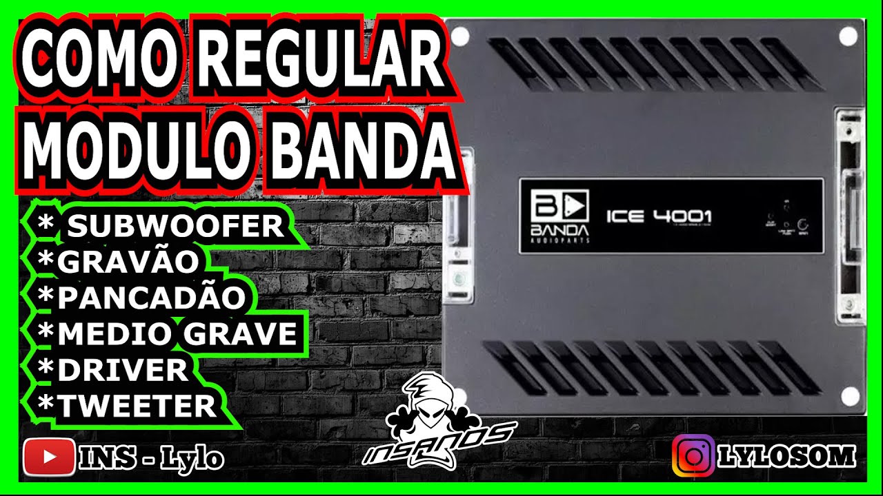 COMO REGULAR MODULO BANDA viking ice HPF LPF para pancadao gravao médio grave