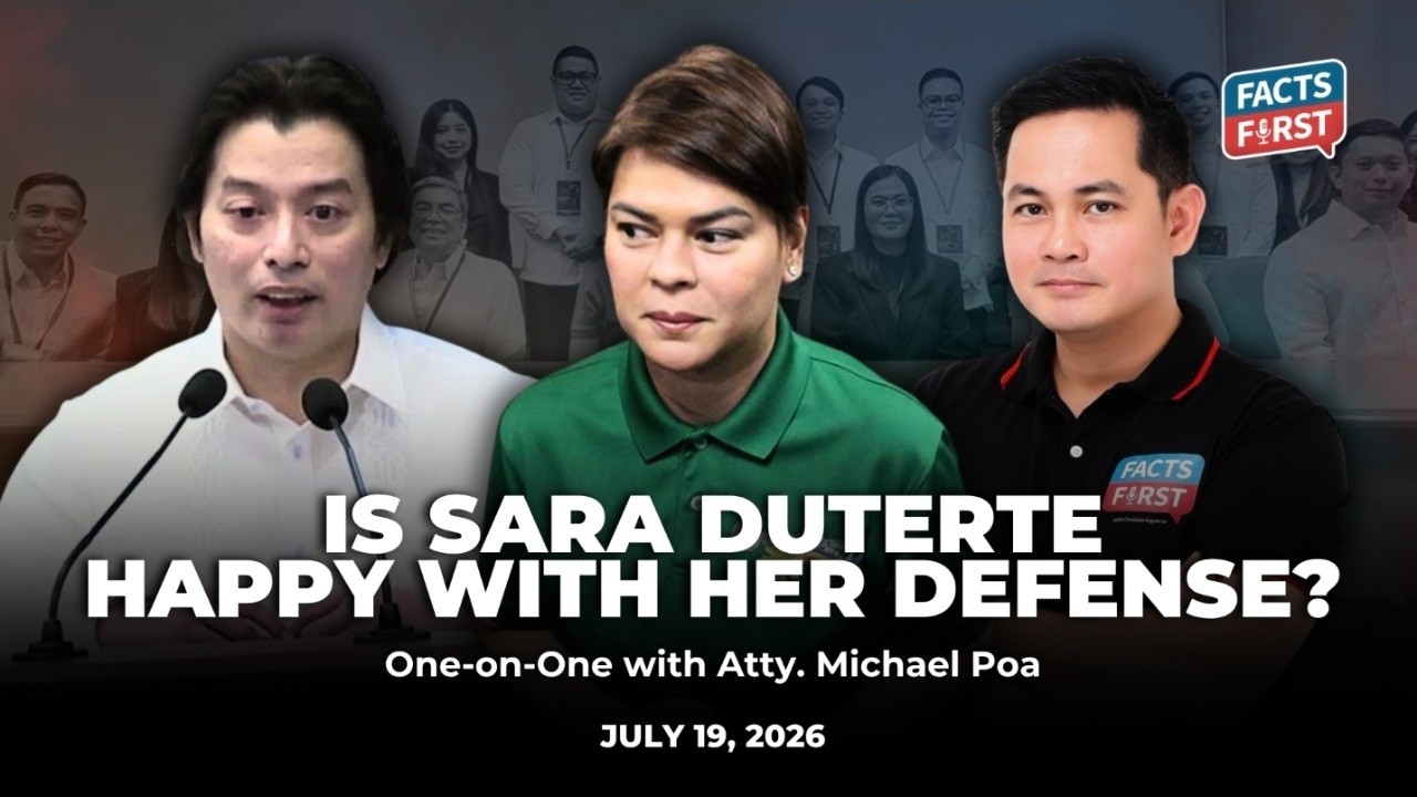 Is Sara Duterte happy with her defense?