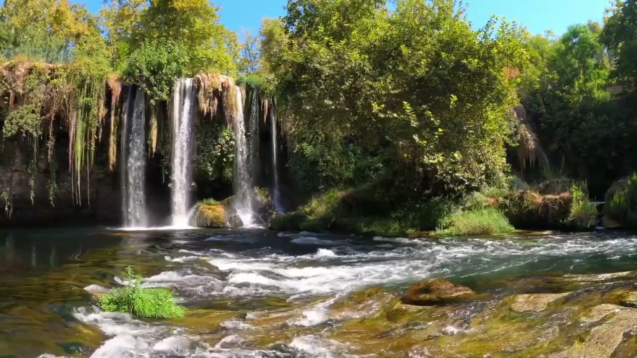 Daytime Falls - a water fall to fall asleep too. Relax, relieve stress, peace, meditation calm mind