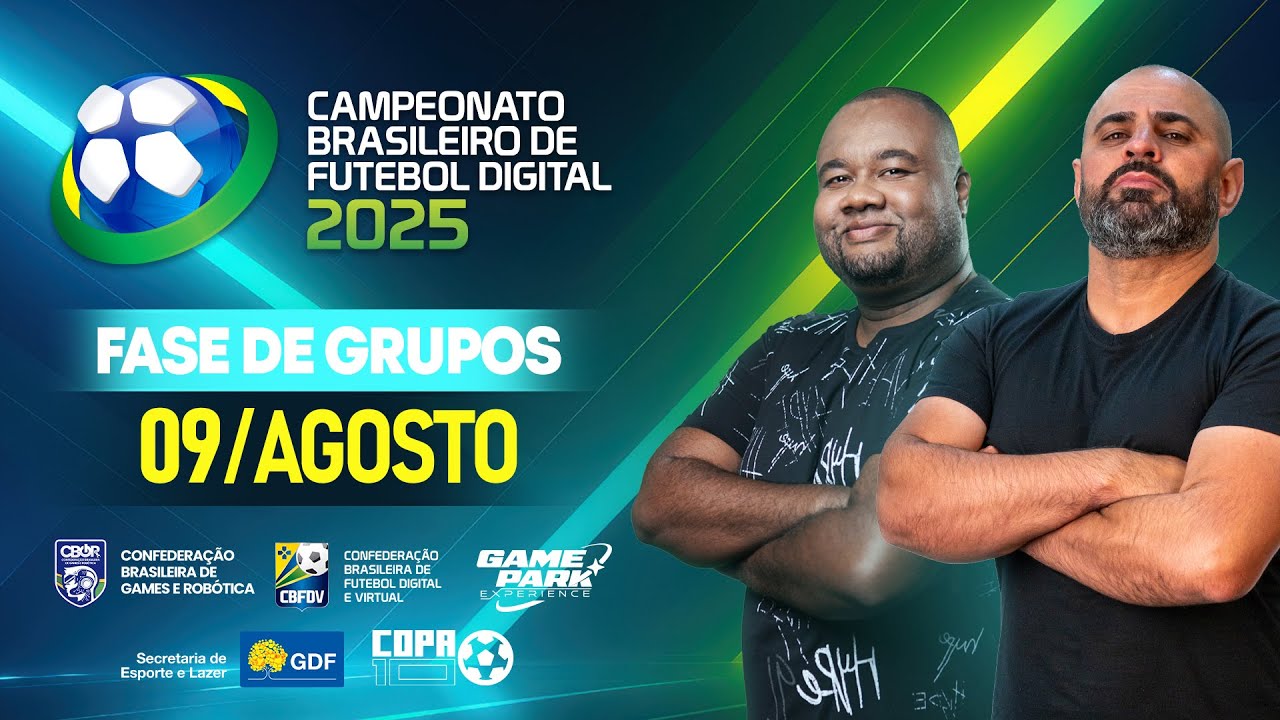 3º DIA - Fase de Grupos | Campeonato Brasileiro de Futebol Digital 2025 | CBGR + CBFDV
