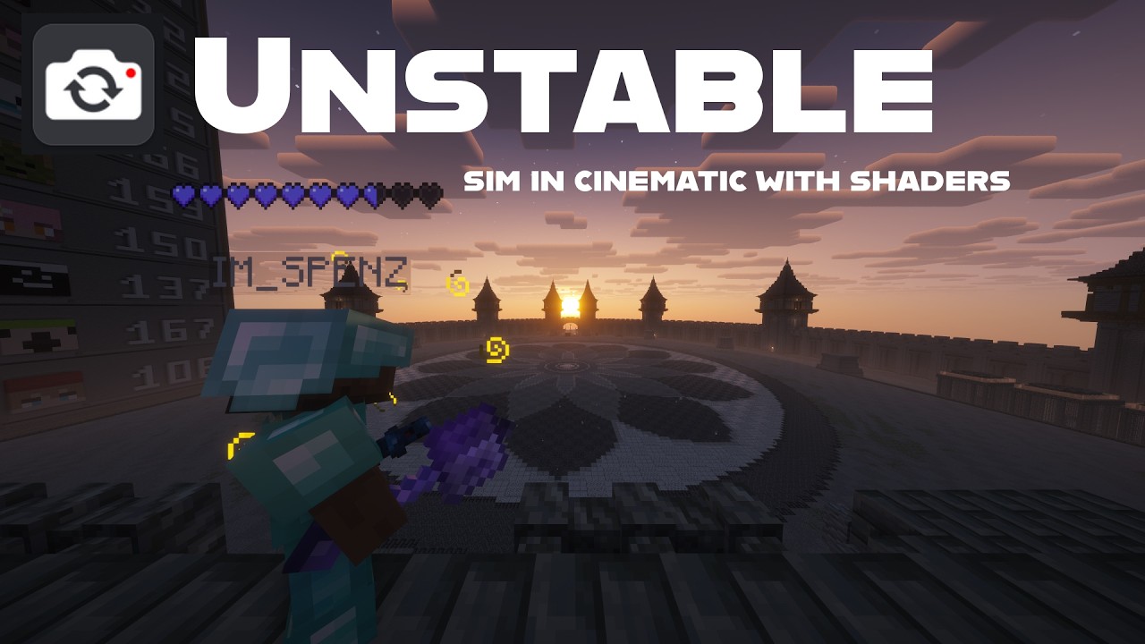 unstable smp sim in cinematic  #unstablesmp  #unstableuniverse #mincraftpvp
