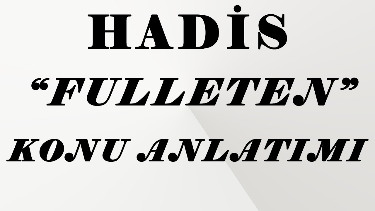 HADİS 9 {HADİS ÖĞRENİM VE ÖĞRETİM TEKNİKLERİ} - RAUF ŞARA
