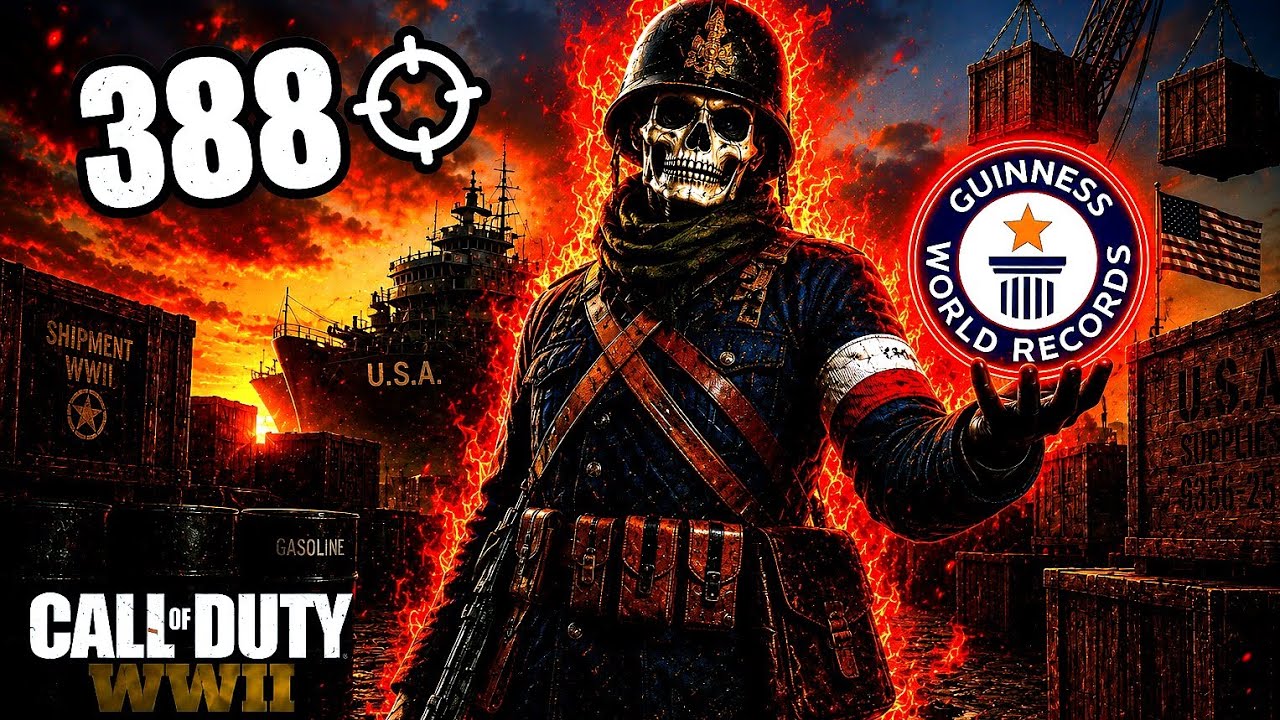 🏆 388 KILLS WORLD RECORD COD WW2 2026!