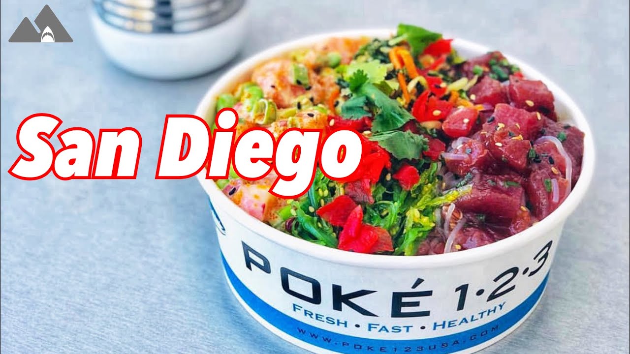 EXCELLENT Poke Bowl in San Diego ( San Diego Food Tour )