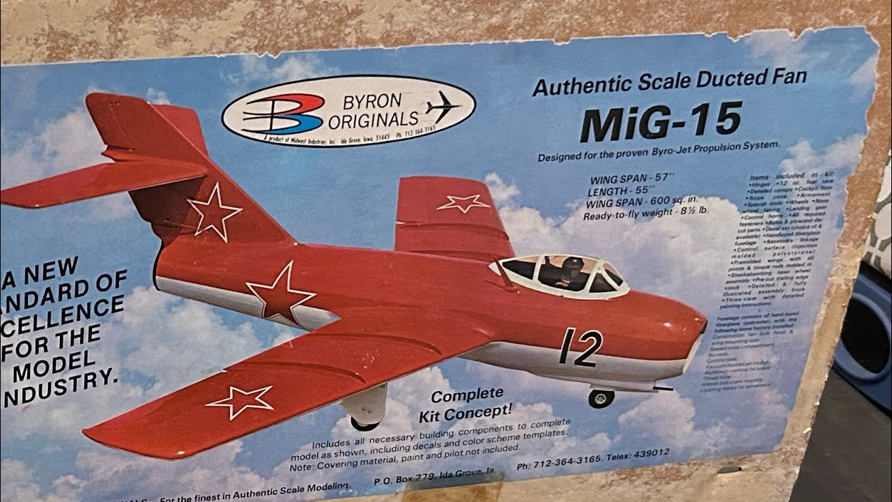 Vintage RC Fighter jet unboxing 