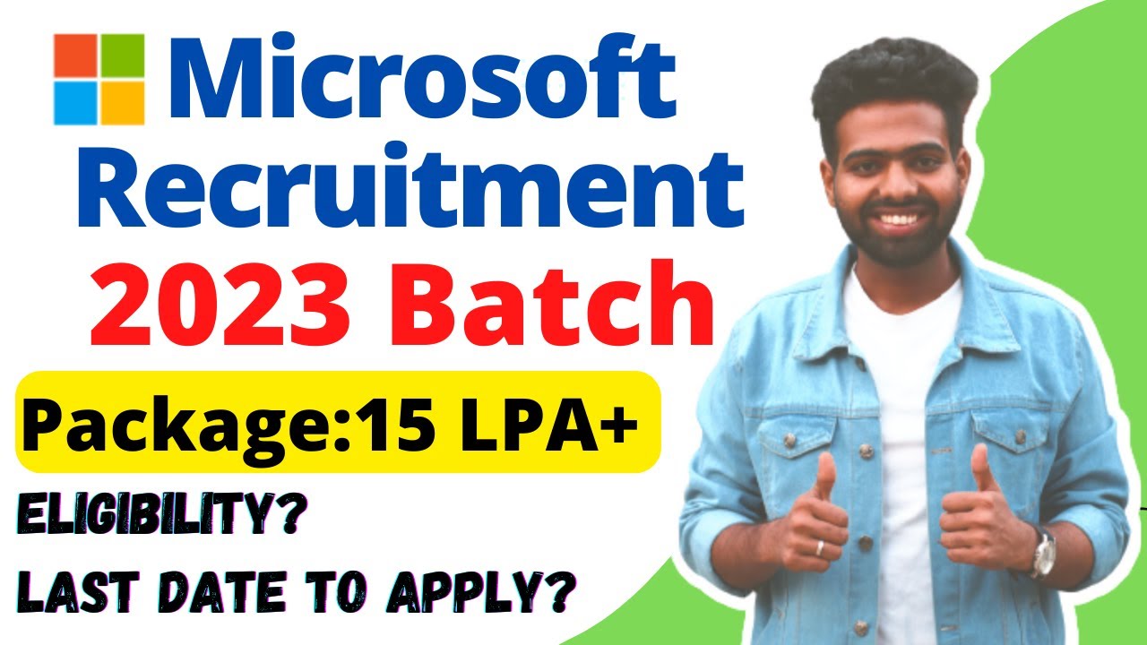 Microsoft Hiring 2023 Batch | Microsoft Off-Campus Hiring 2023 | Microsoft Recruitment Drive 2023