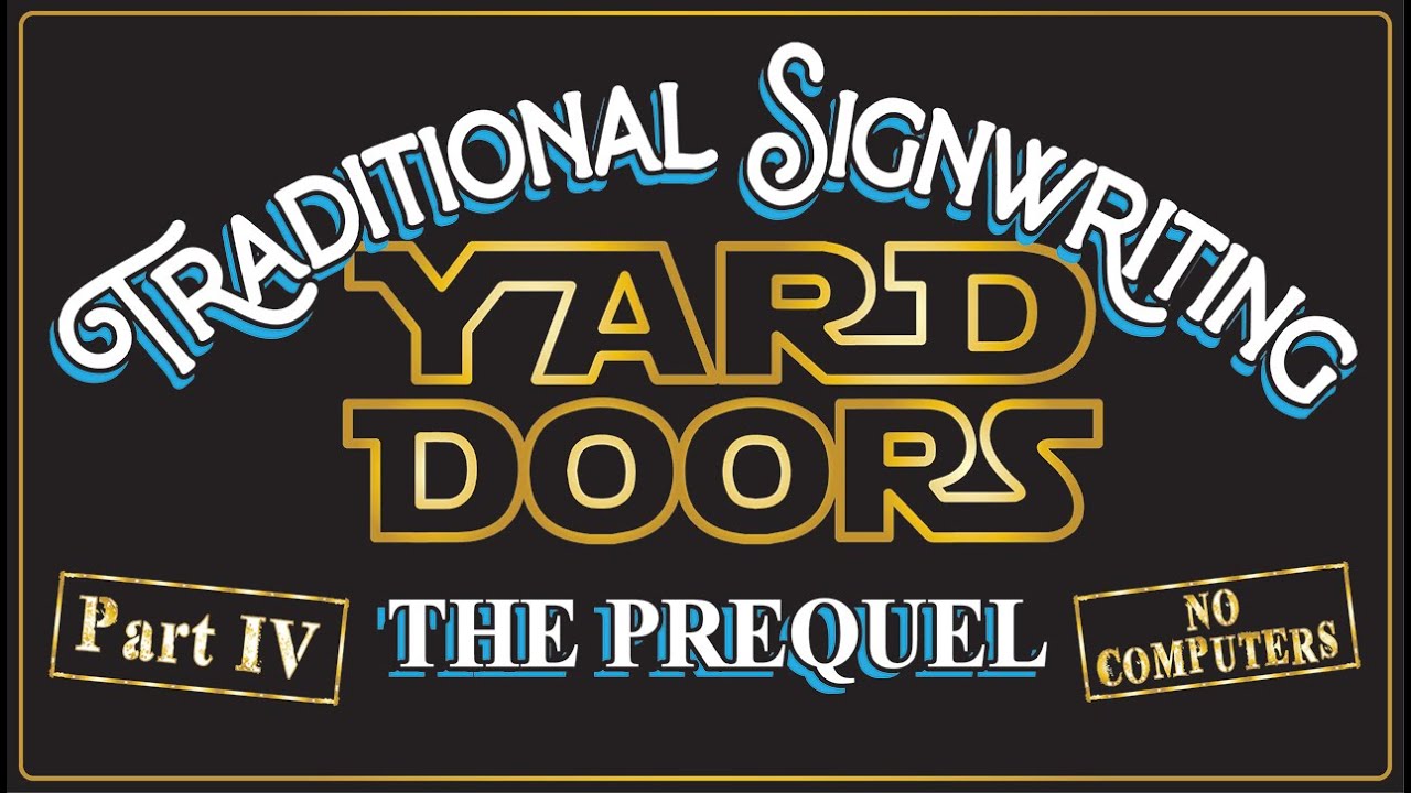 Signwriting / Sign Painting Lesson.ASMR  Prequel  to the Script Trilogy -  Part 4 - No computers