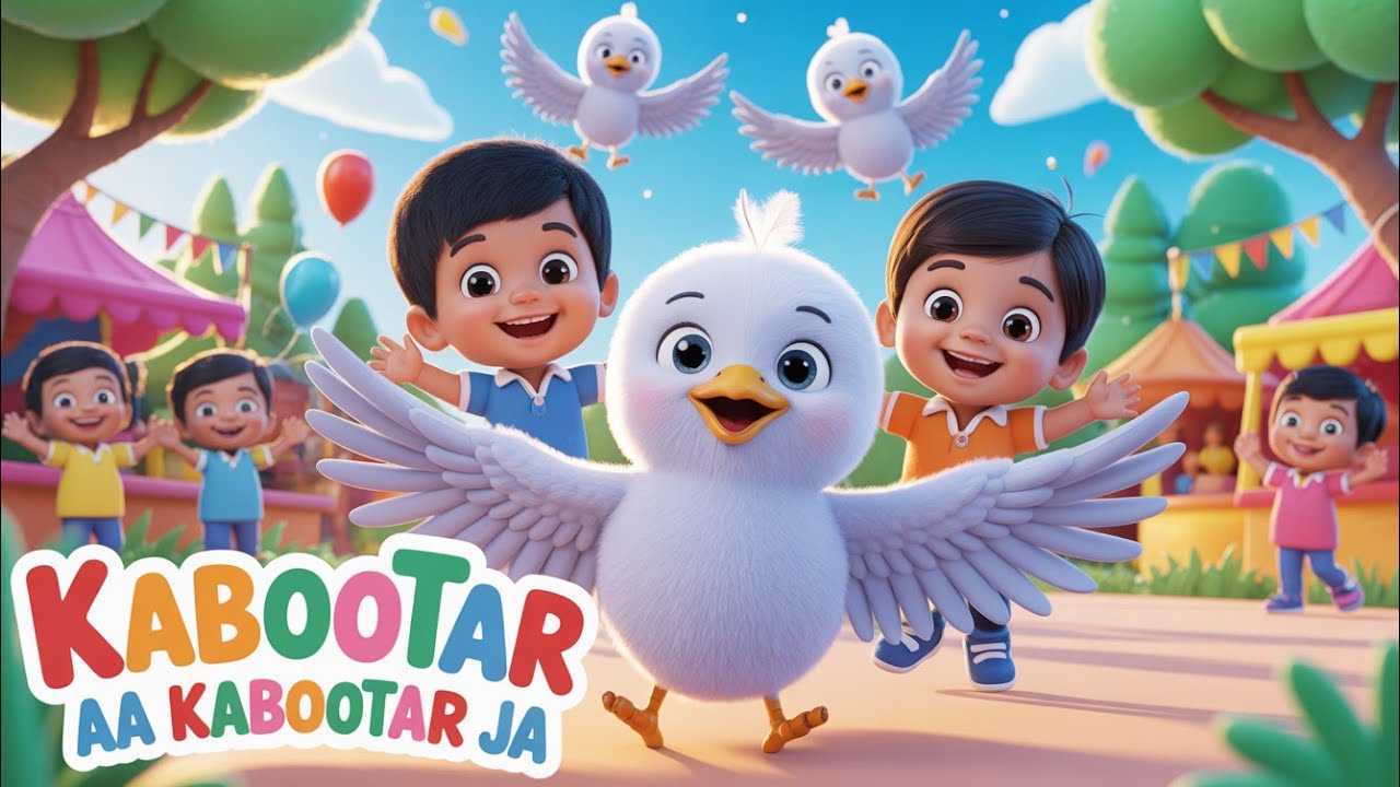 Kabootar Aa Kabootar Ja | Hindi classic Nursery Rhyme for kids 