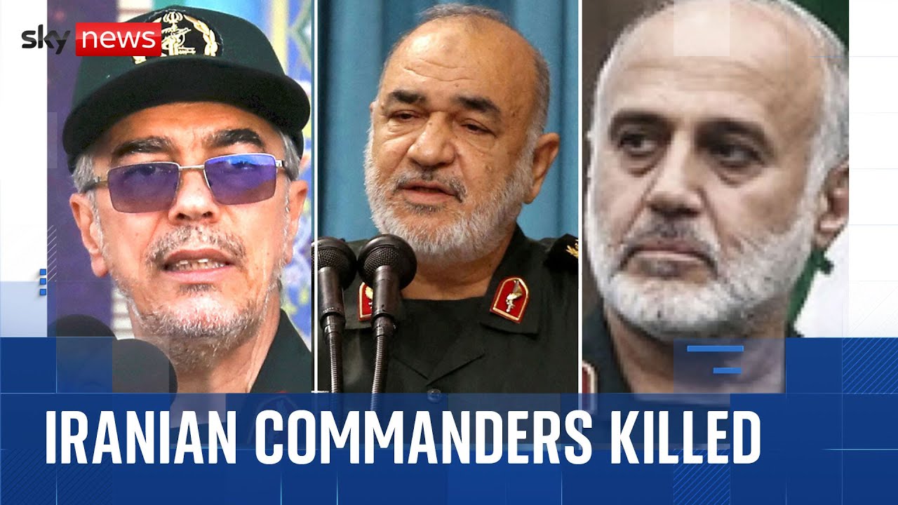 Israel says it 'eliminated' Iran's most senior military commanders in strikes