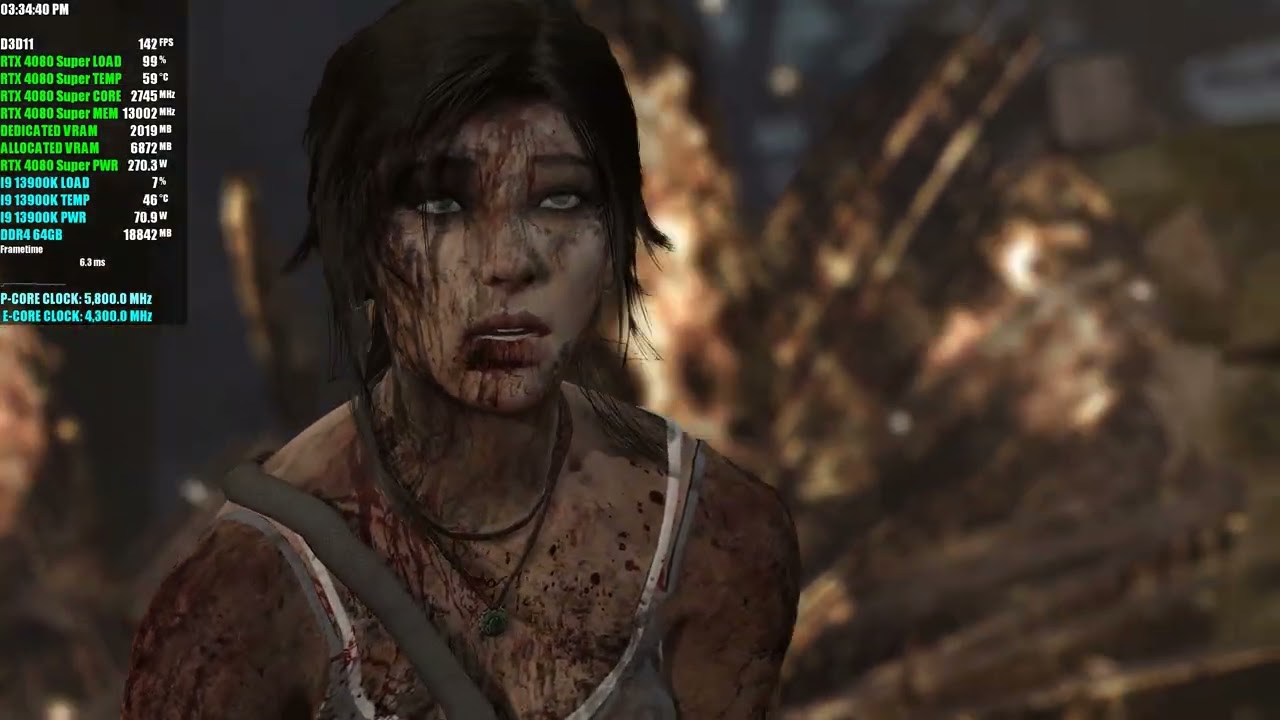RTX 4080 Super | 13900K | Tomb Raider 2013 4K Max Settings