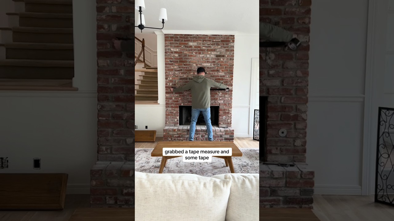 Here's how to mount a TV to your fireplace with @CRAFTSMANR tools!#DIY