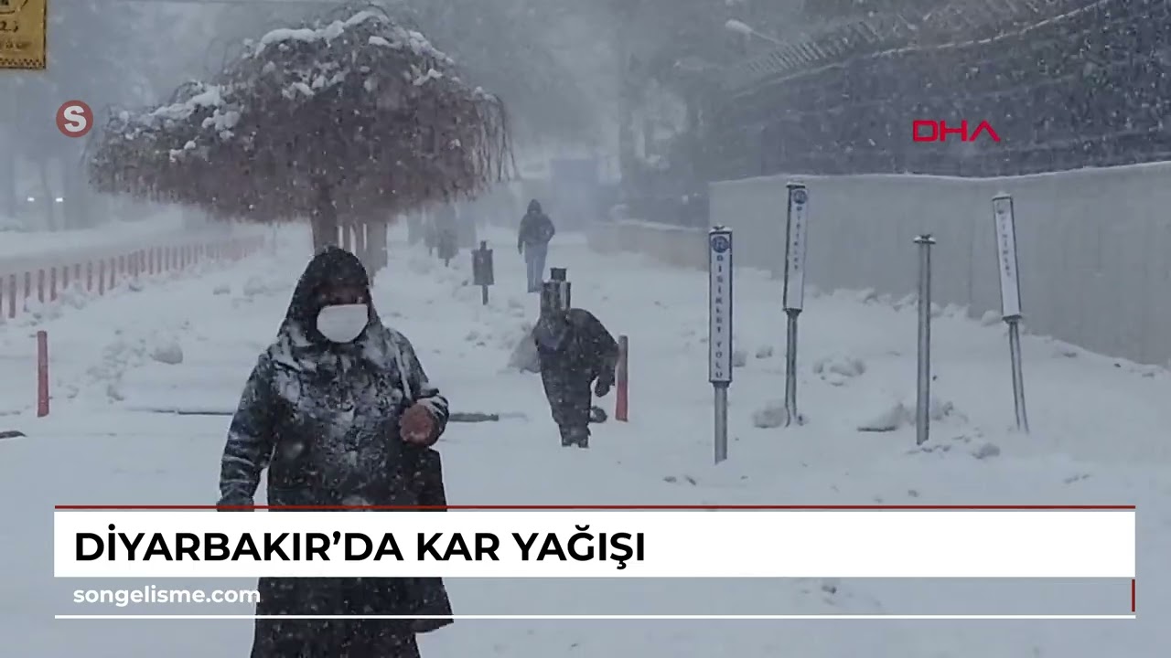 Diyarbakır’da kar yağışı