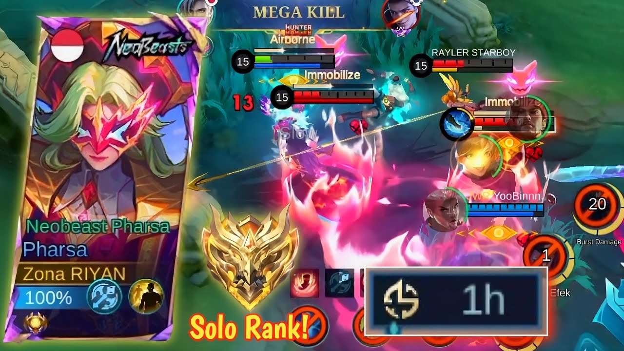 HARDGAME 🔥! I TRY SOLO RANKED LAST SEASON AND THIS IS WHAT HAPPENED!! PHARSA - MLBB