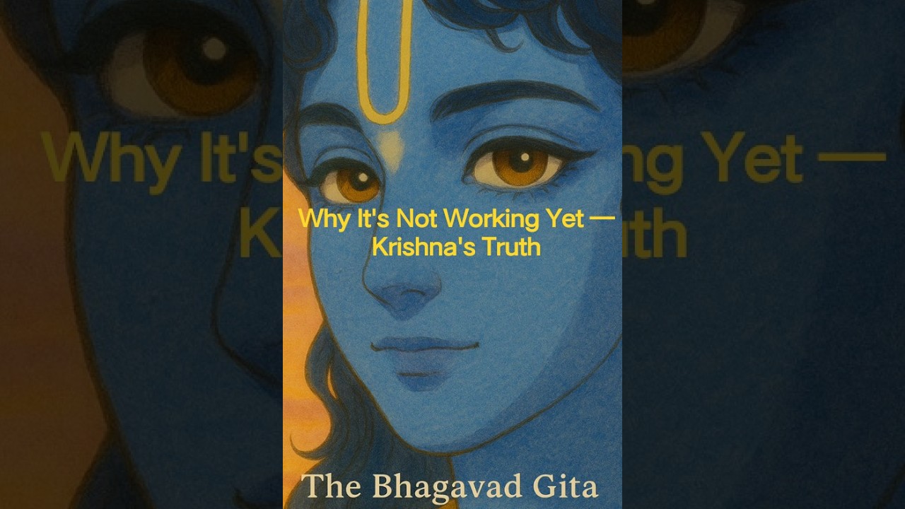 &ldquo;Why You&rsquo;re Not Seeing Results &mdash; Krishna on Divine Timing&rdquo;