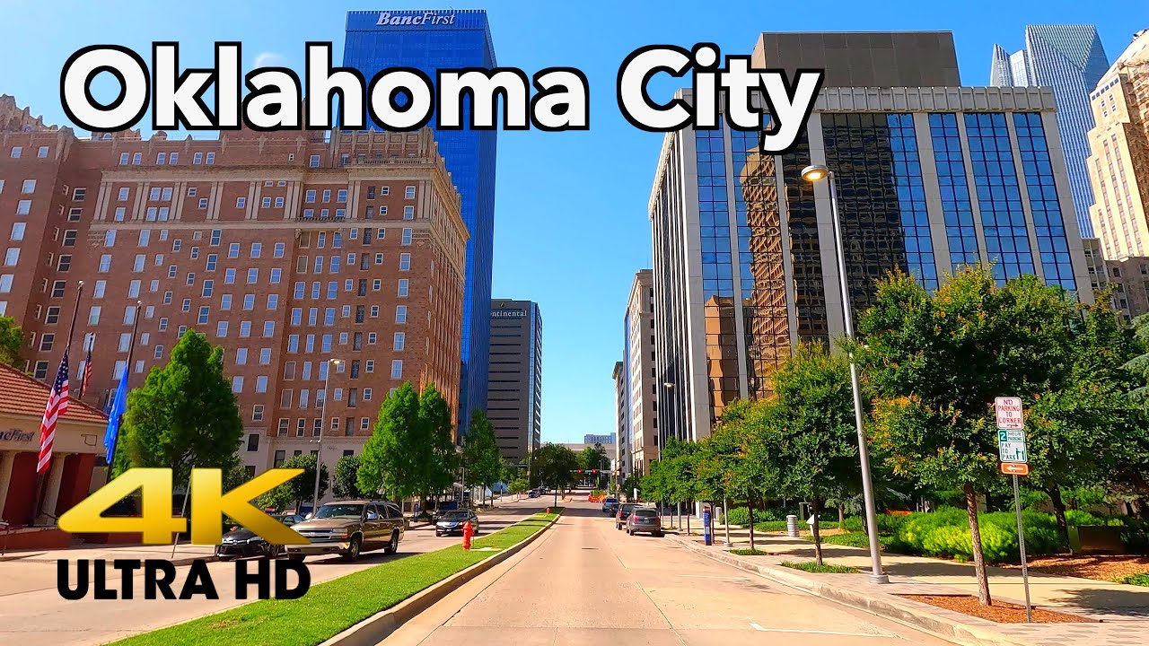 Driving Downtown Oklahoma City | Capital of Oklahoma | 4K