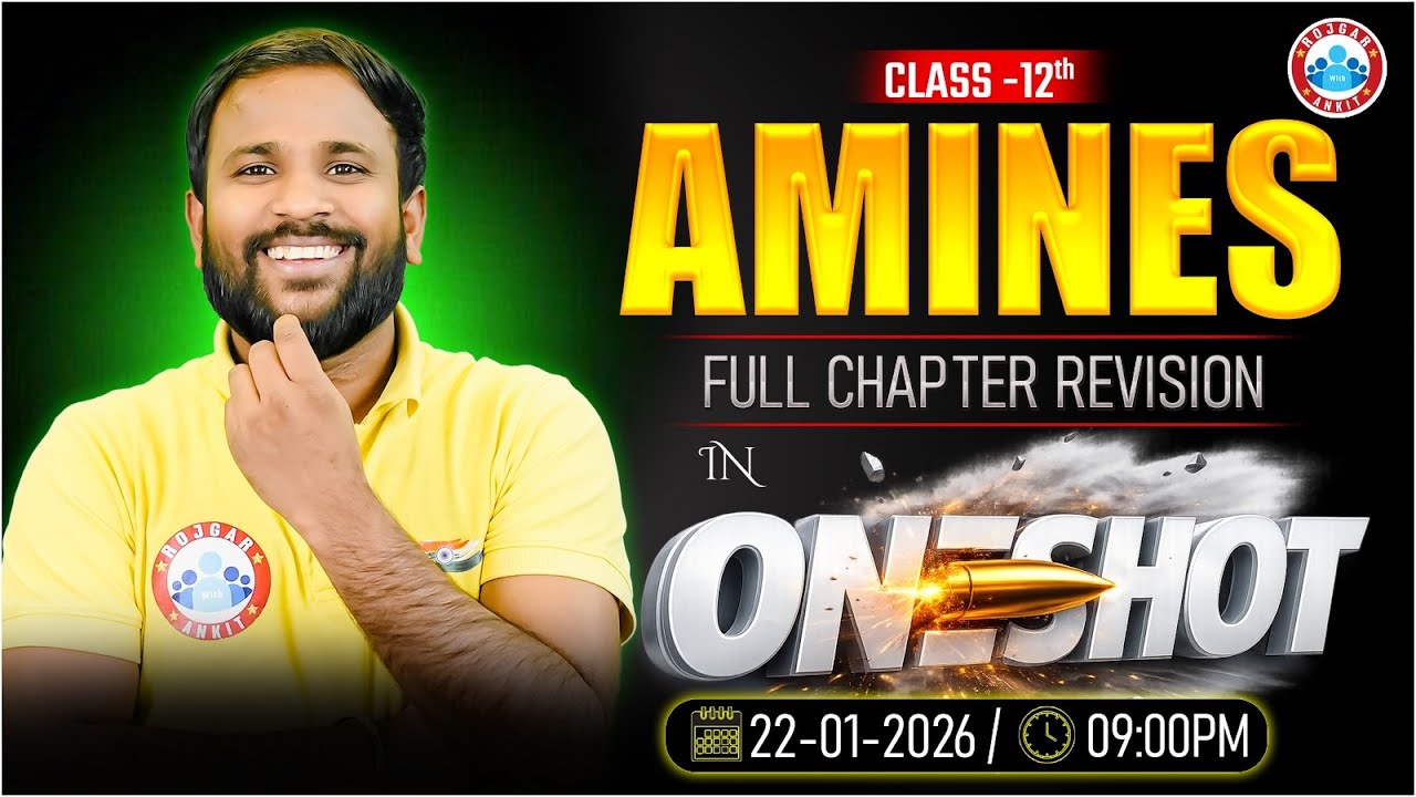 Amines One Shot | Class 12 Chemistry Full Chapter Revision | UP Board English Medium RWA