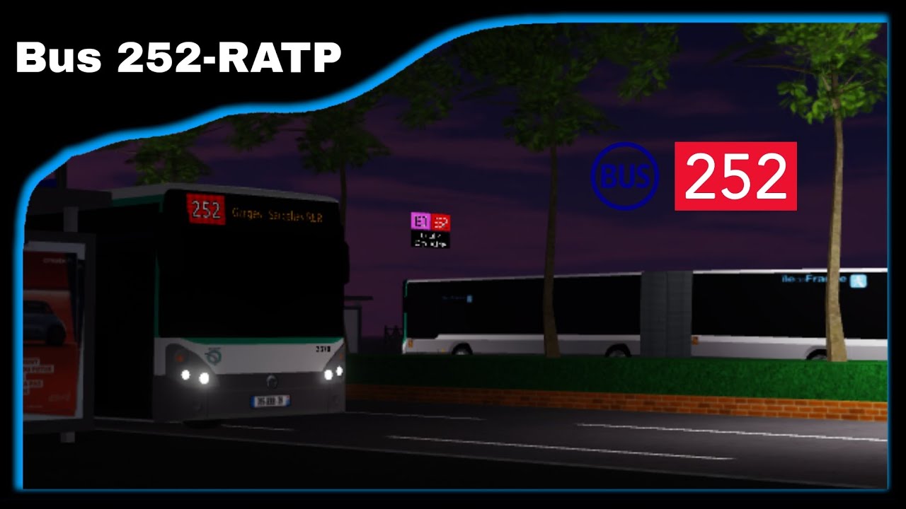 Ligne 252 | Bus 252-RATP | Man Lion's City G | Roblox