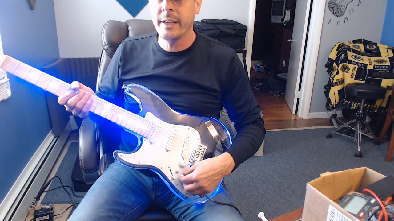 Acrylic LED guitar