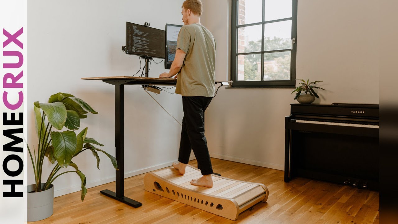 Функции ручного деревянного коврика для ходьбы Office Walker на каждом шагу