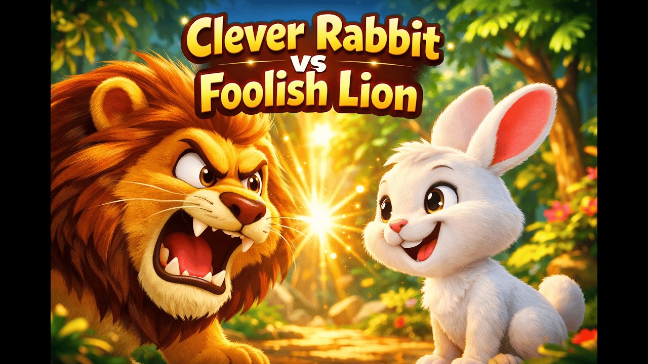 The Foolish Lion and the Clever Rabbit🦁🐰| Kids Moral Story in English | Bedtime Story - Mikey Kun TV