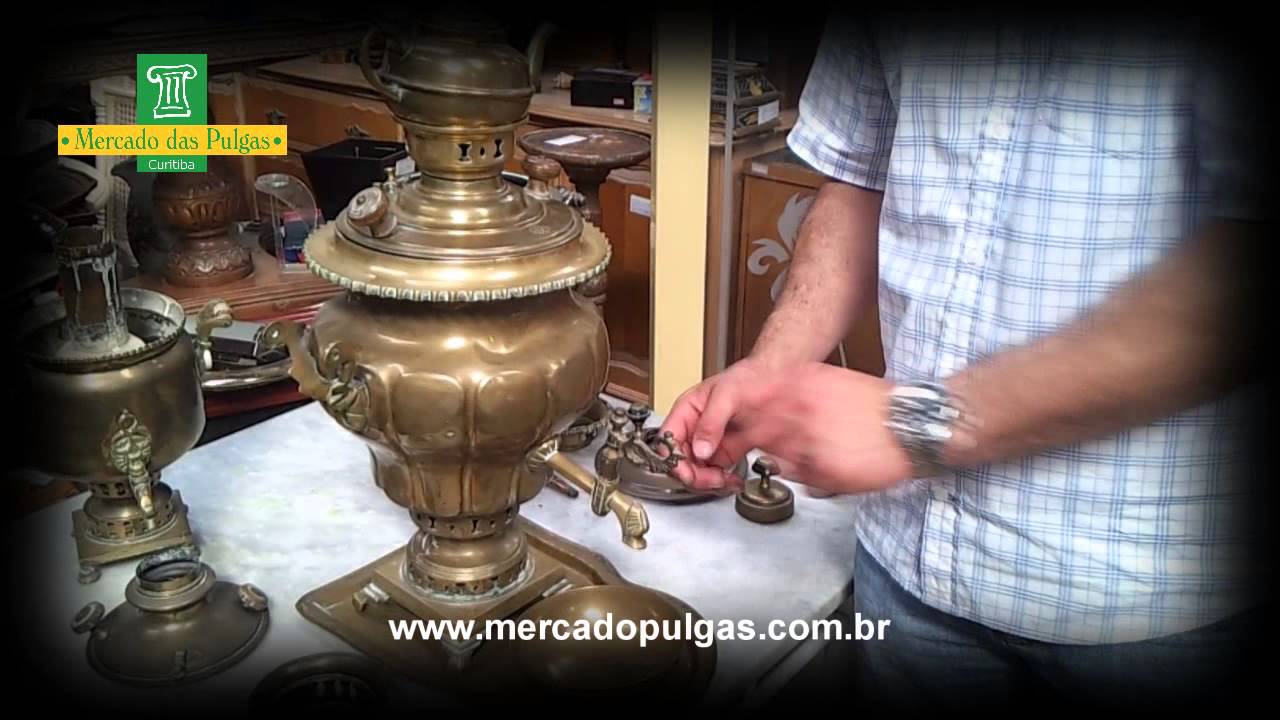 Samovar Russo Mercado das Pulgas Curititba