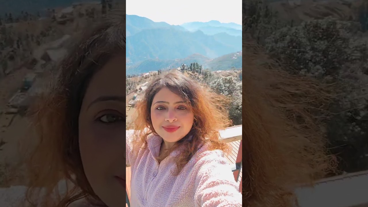 Chasing clouds⛅,touching peaks⛰️& soaking in nature's glory🌲❄️ #discoverearth #incredibleview #viral