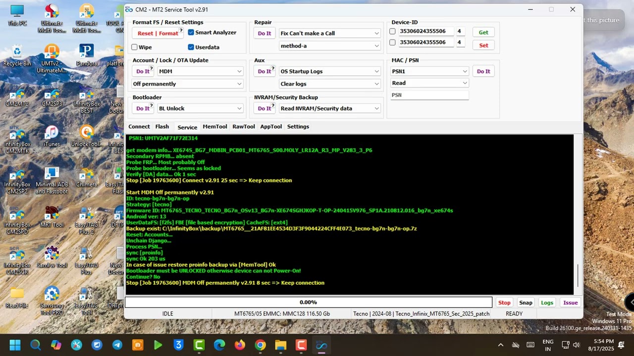 Tecno Spark 20C DA File | MDM Remove | FRP Remove | CM2 2025