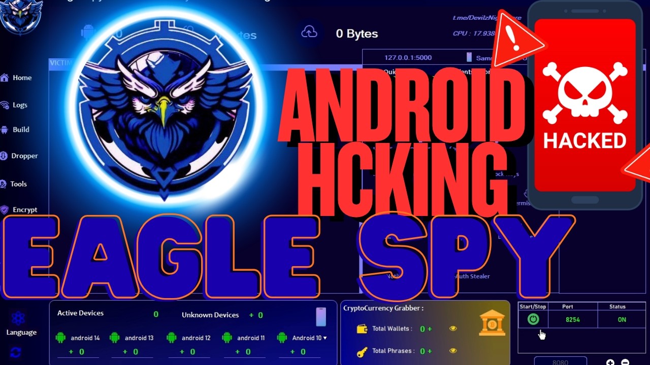 Eagle Spy V5 Best Android Rat in 2026 Full Android Hacking Demo Video