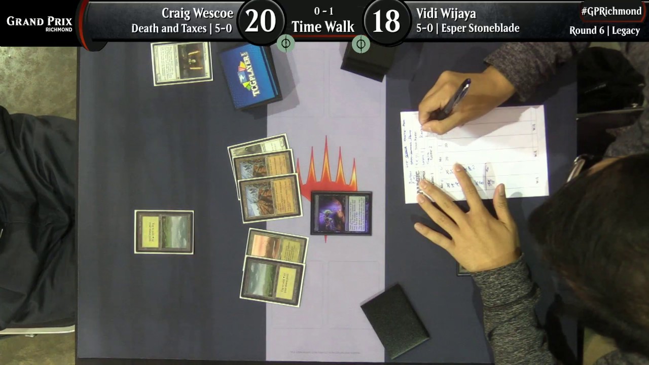 Magic the Gathering GP Richmond 2018 Round 6 Legacy TW