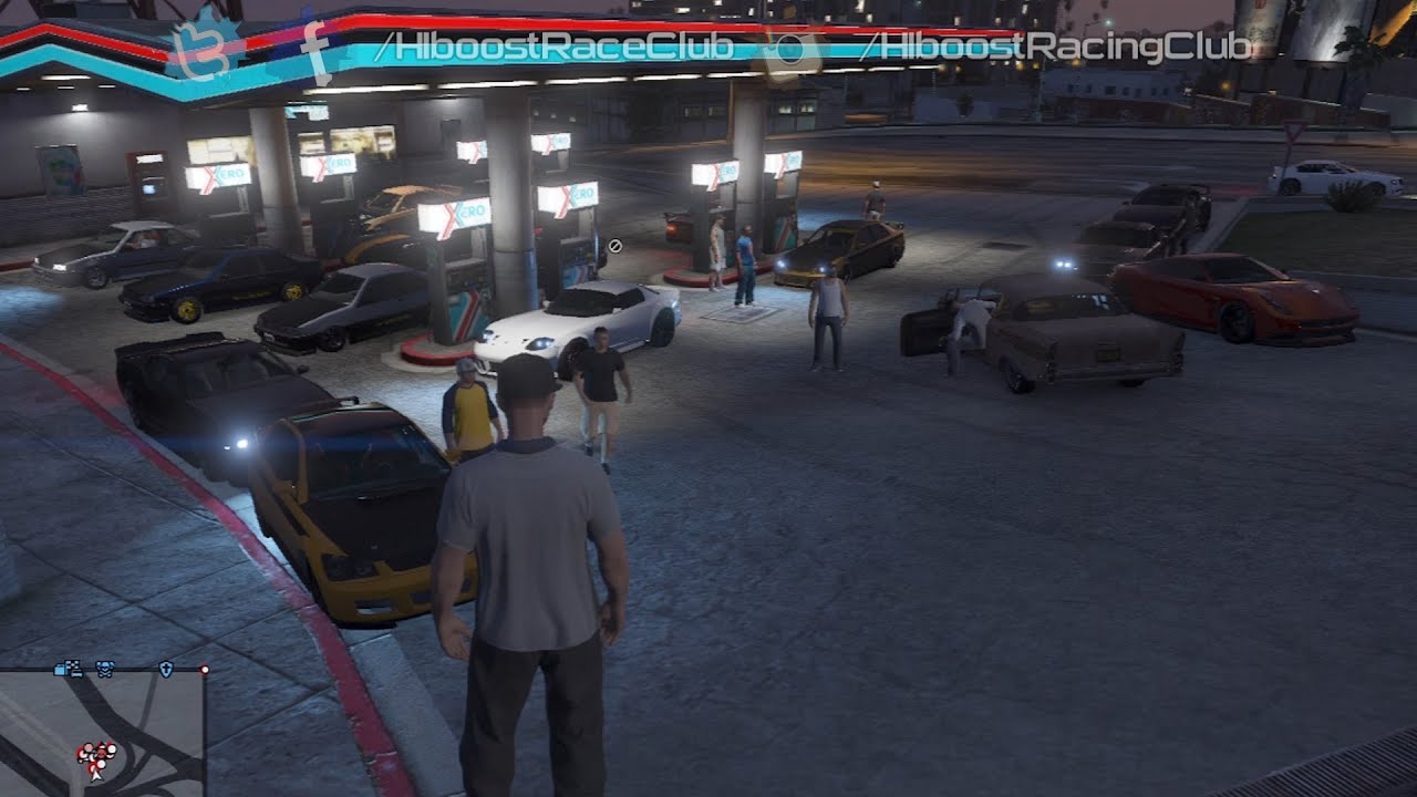 Grand Theft Auto V Online (PS3) | Street Car Meet Pt.13 | Cruise, Drag Racing, Passing Out & More