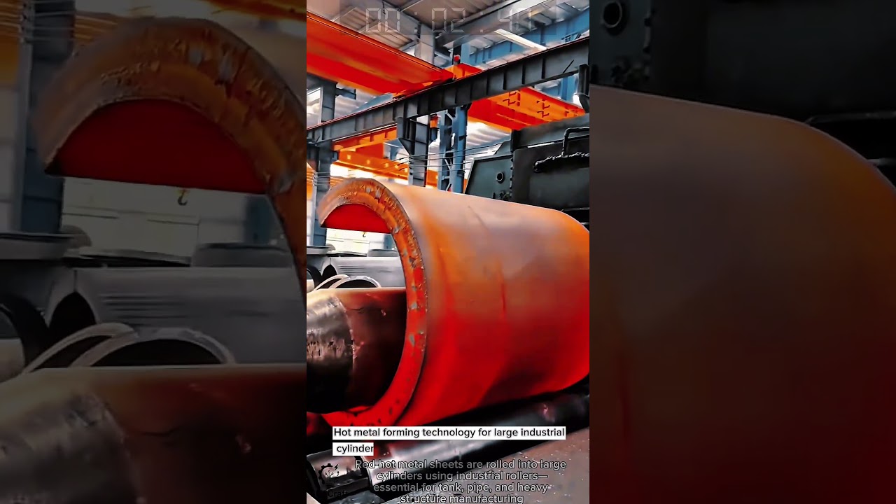 Hot metal forming technology for large industrial cylinder