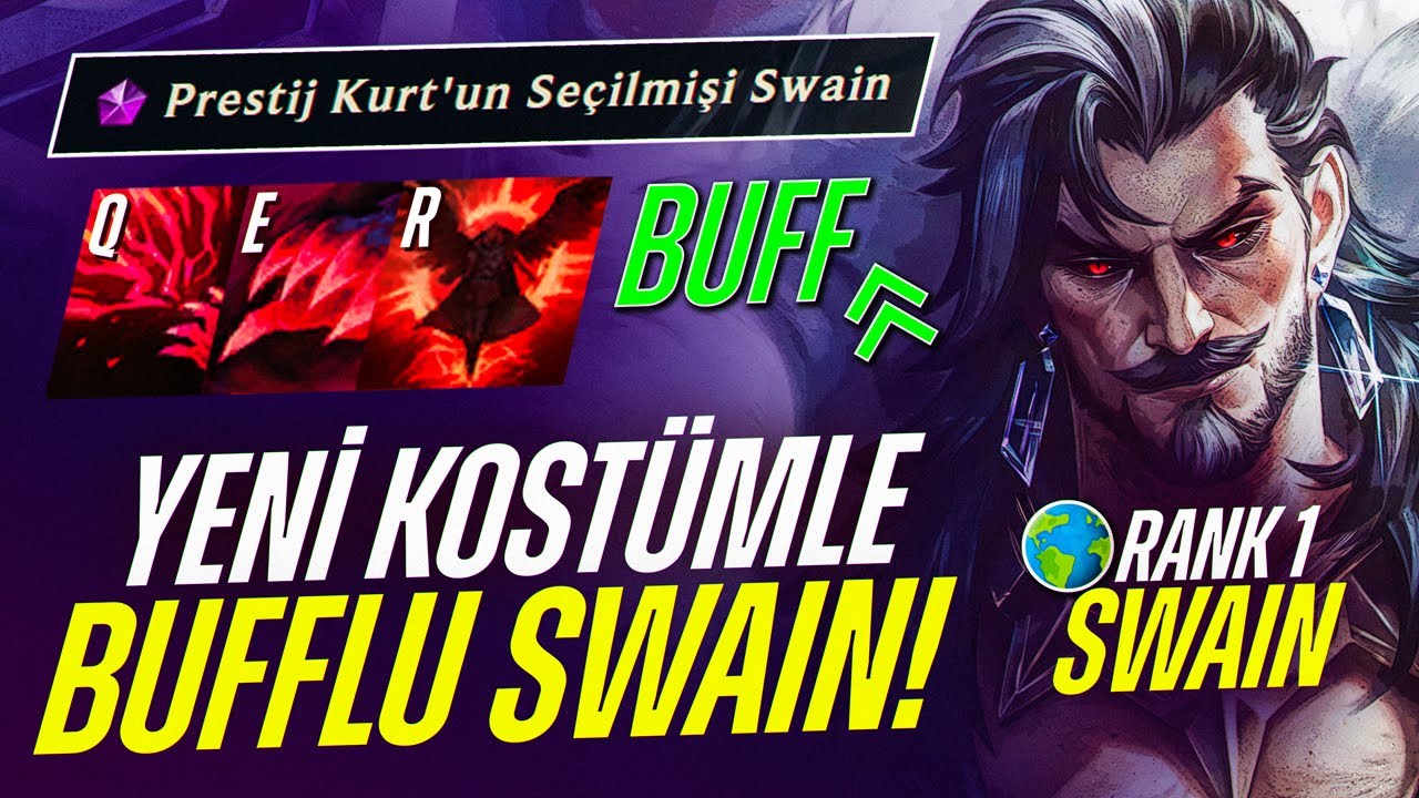 YENİ EFSANE KOSTÜMLE BUFFLANAN SWAİN! | DÜNYA SWAİN 1. SİNDEN ÖĞRETİCİ ORTA KORİDOR! | Pace LoL