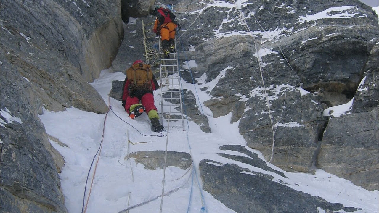 Everest Summit Push-Climbing the Second Step.