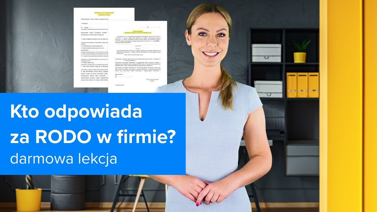 Kurs RODO - OCHRONA DANYCH OSOBOWYCH w praktyce | Kto odpowiada za RODO w firmie?| ▶strefakursow.pl◀