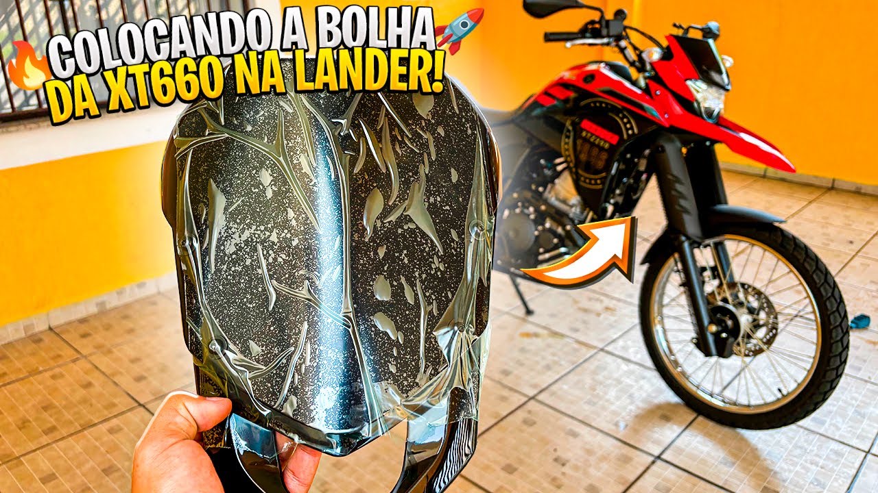COLOCANDO A BOLHA DA XT660 NA LANDER XTZ 250!! 🔥🚀