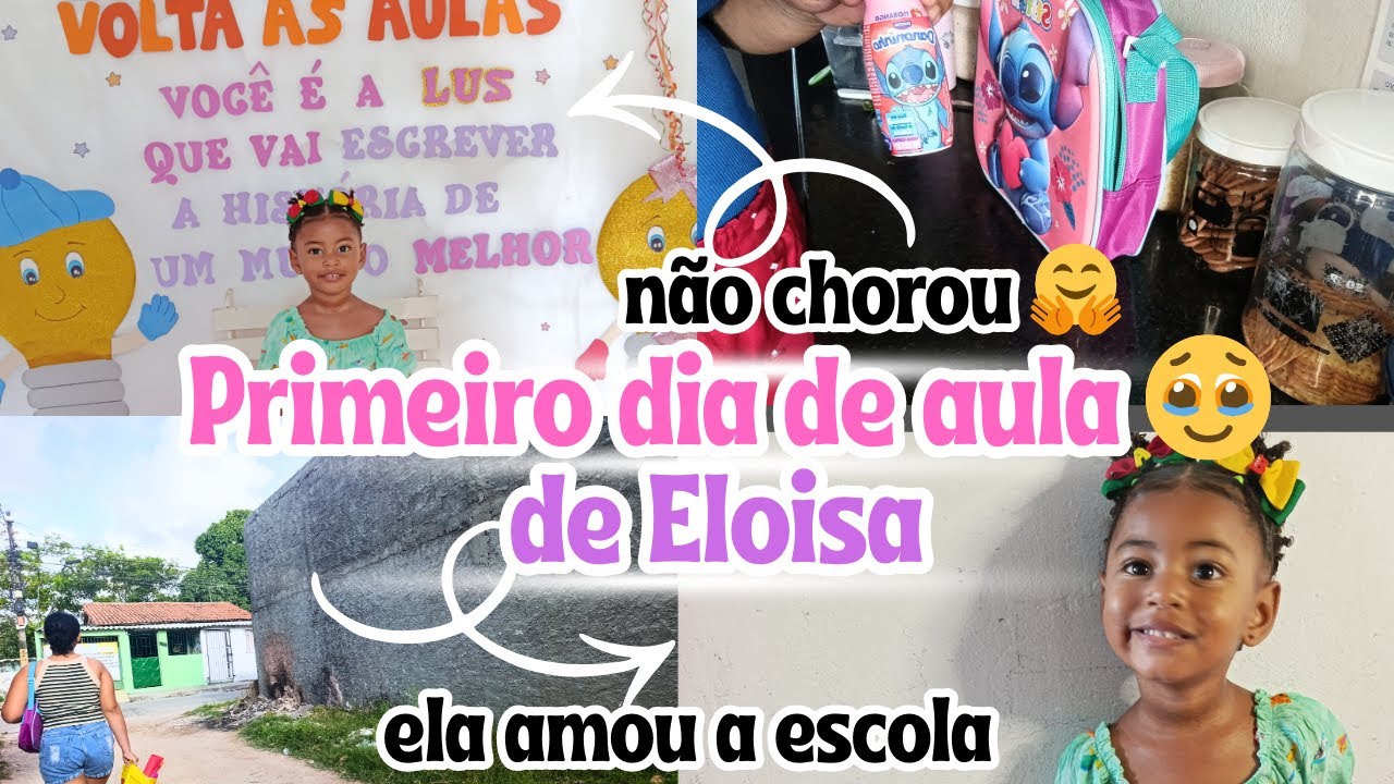 PRIMEIRO DIA DE AULA DE ELOISA ✅🎒🥹/NEM ACREDITO QUE ISSO ACONTECEU 😅