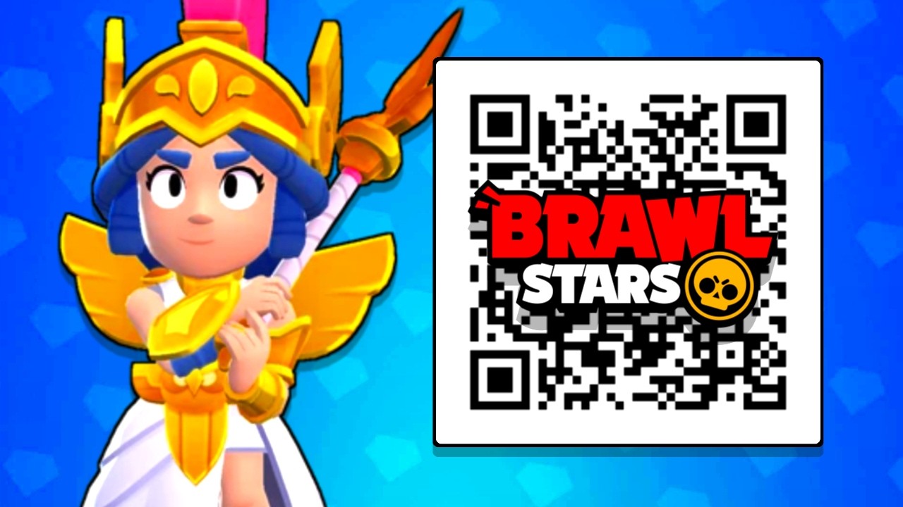4 NOVOS QR CODES COM A SKIN PIPER ATENA GR&Aacute;TIS NO BRAWL STARS!
