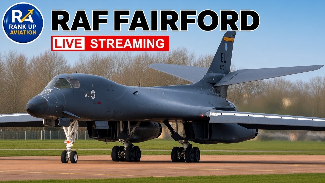 🔴 LIVE: B-1 Bombers, U-2 Dragon Lady, C-5 Super Galaxy, B747 & C-17 Globemaster at RAF Fairford