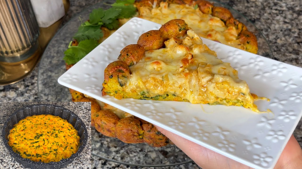 وجبة عشاء او غذاء سريعة صحية ولذيذة 😍بلا دقيق بلا عجن👌🏻هذي ضروري تجربيها غتعجبك وغترجع معتمدة عندك