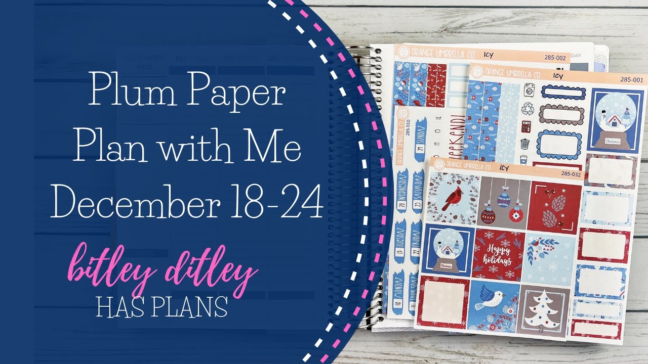 Plan with Me | December 18-24 | Plum Paper Vertical Columns | Ft. Orange Umbrella Co.