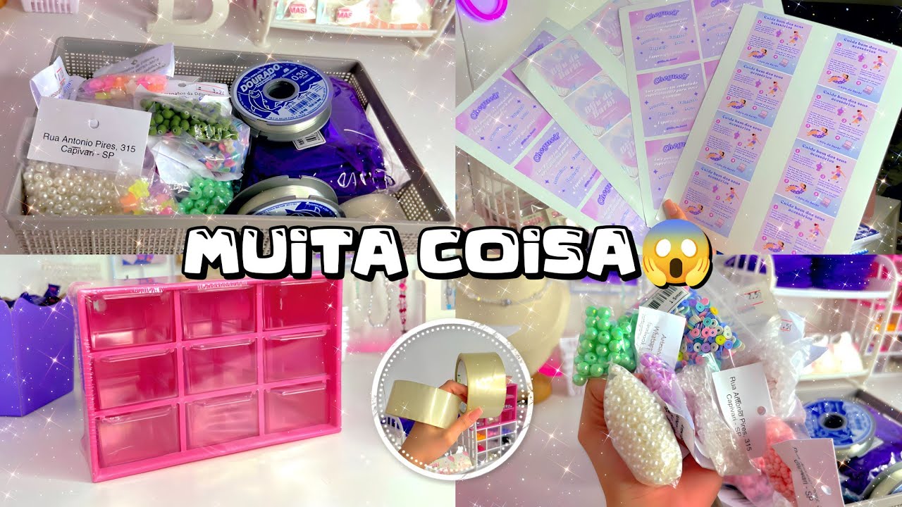 MIÇANGAS, ORGANIZADOR E TUDO QUE TEM NO MEU ESTOQUE ✨
