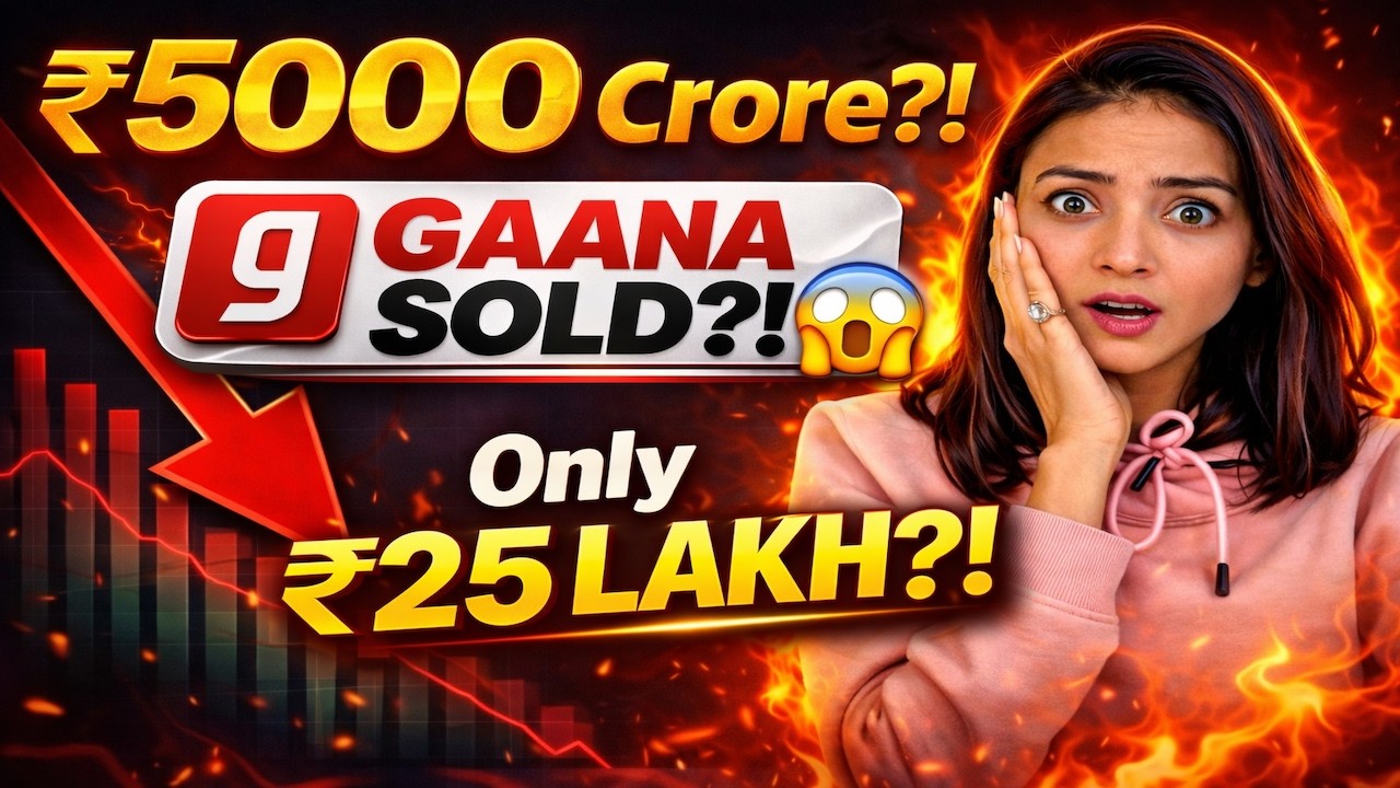₹5000 Crore Ki Company Sirf ₹25 Lakh Mein? Gaana Ka Sach 😱 #gaana #indianstartups #casestudy