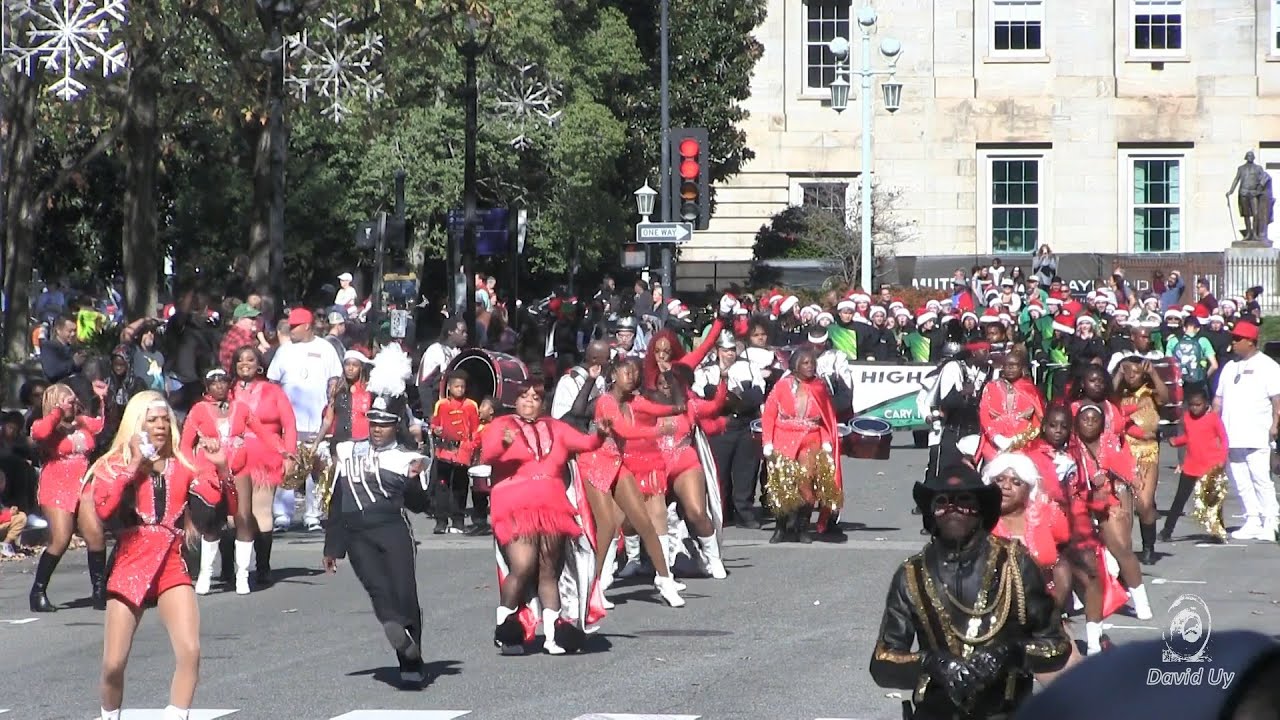Helping Hand Mission Marching Band in the 2023 Raleigh Christmas Parade