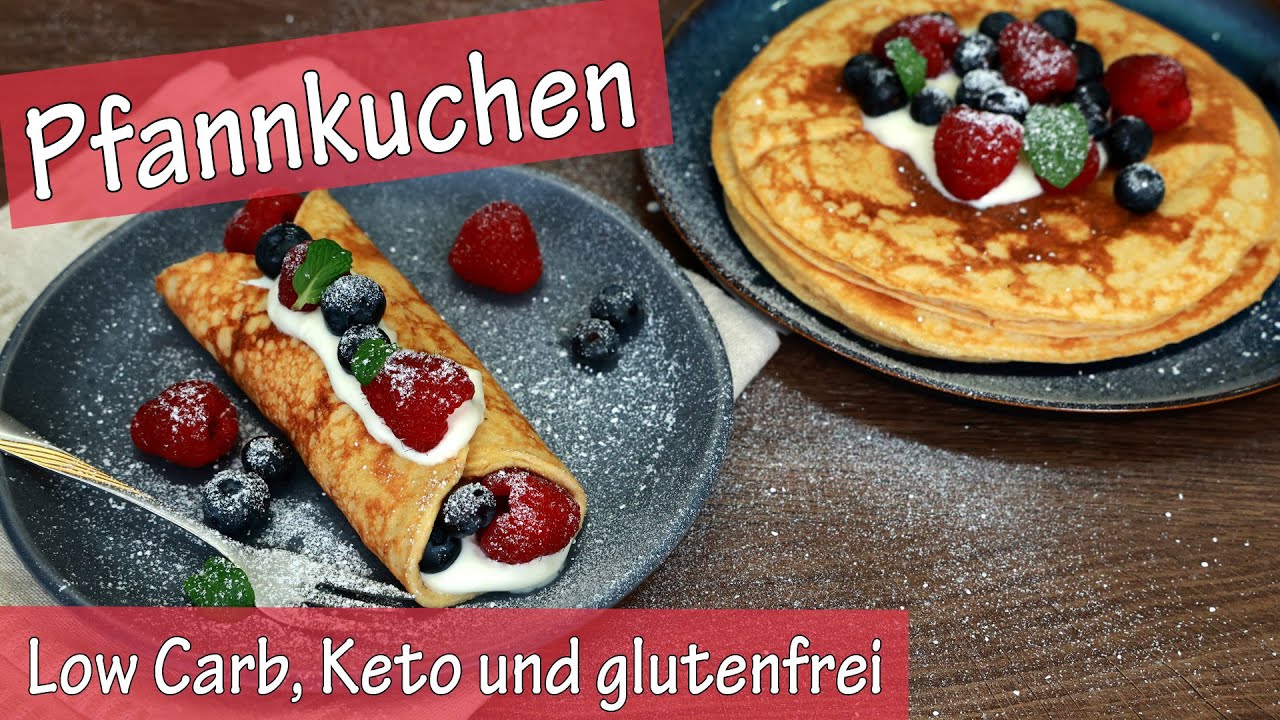 🥞 LOW CARB Pfannkuchen 🥞 gesund, zuckerfrei & sooo lecker 😍