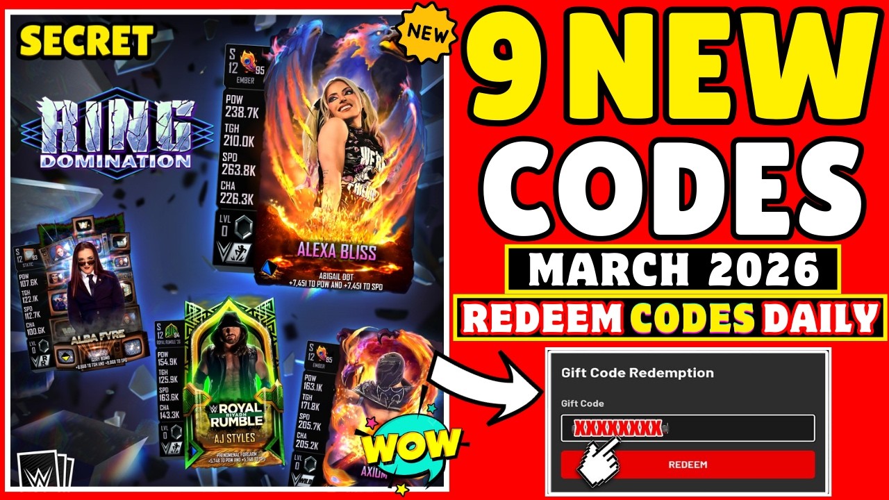 ⚠️UPDATE NEW⚠️WWE SUPERCARD QR CODES & REDEEM CODES 2026 | WWE SuperCard Locker Codes