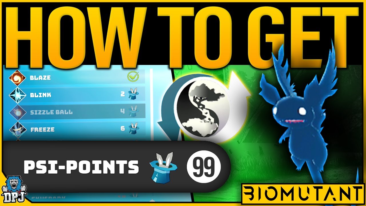 Biomutant: PSI POINTS GUIDE - How To Get EASY Light & Dark Aura - PSI Abilities Guide - PSI-POINTS