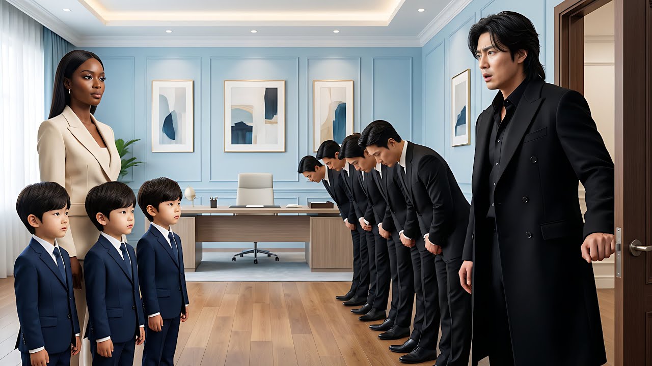 The Korean Mafia Boss Found His Staff Bowing to a Black Woman and Three Boys With His Face