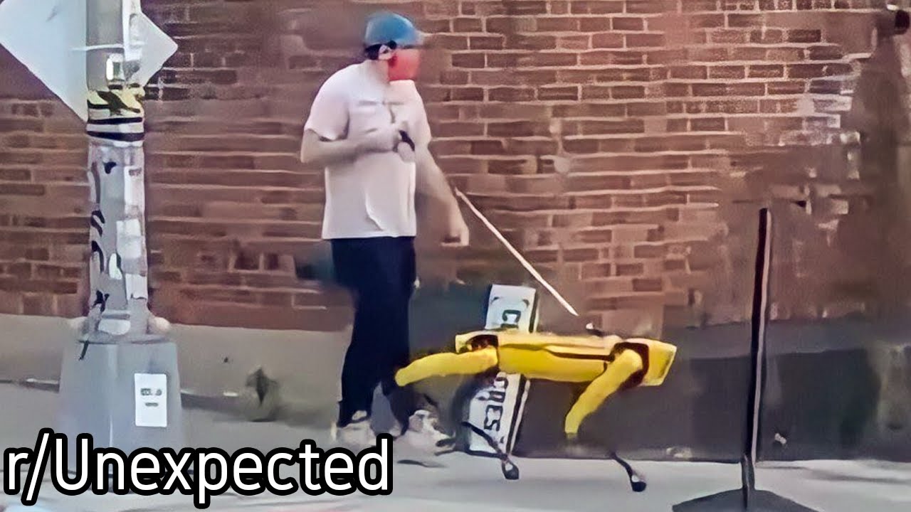 r/Unexpected | Man tames Machine...